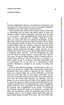 Oudart, J. P. (1977/1978). Cinema and suture. Scene, 18(4)