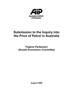AIP Submission to the Senate Petrol Price Inquiry
