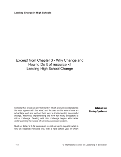 Living System Leadership