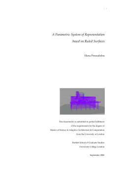 A Parametric System of Representation based