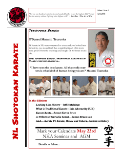 NL Shotokan Newsletter Five