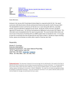 Exhibit H.1 - ABP - January 2017 Parole Board Activity Report