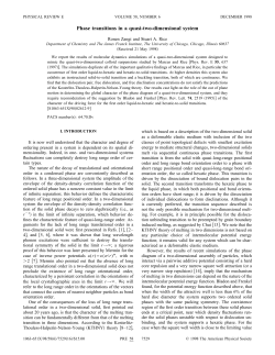 Phase transitions in a quasi-two-dimensional system