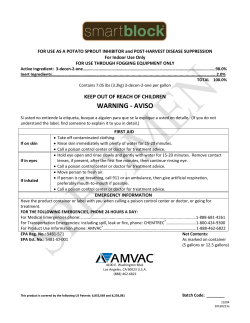Potato Sprout Inhibitor DFU Label draft 1