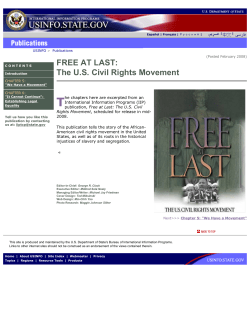 Free at Last: The US Civil Rights Movement