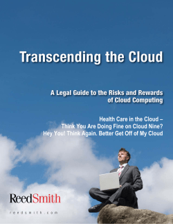 Health Care in the Cloud &ndash; Think You Are Doing Fine on Cloud Nine