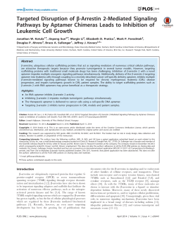 Targeted Disruption of b-Arrestin 2-Mediated Signaling Pathways by