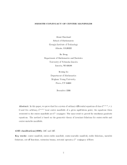 preprint - Department of Mathematics