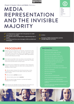 media representation and the invisible majority