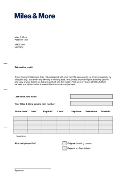 Retroactive credit If your Account Statement does not correspond