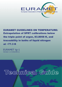 Extrapolation of SPRT calibrations below the triple point