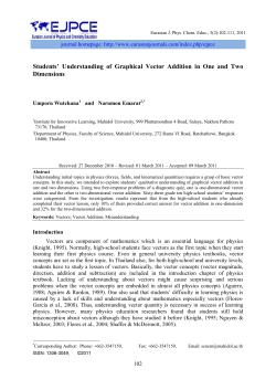 Students` Understanding of Graphical Vector Addition in