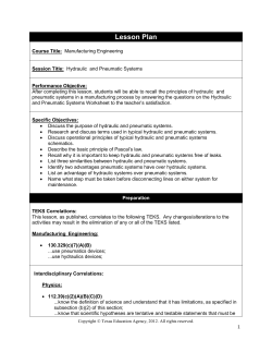 Manufacturing Engineering Hydraulic and Pneumatic Systems