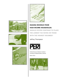 raising revenue from high-income households