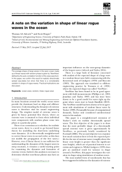 A note on the variation in shape of linear rogue waves in the ocean