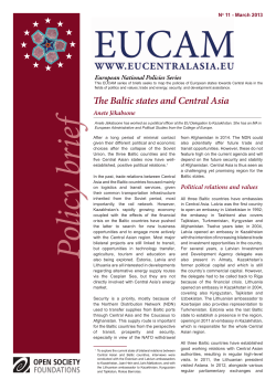 The Baltic states and Central Asia