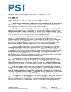 January 30, 2017 - Patient Services, Inc.