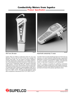Conductivity Meters from Supelco - Sigma