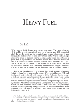 heavy fuel - Institute for the Analysis of Global Security