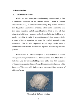 1.1: Introduction: 1.1.1: Definition of chalk