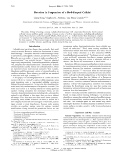 Rotation in Suspension of a Rod-Shaped Colloid