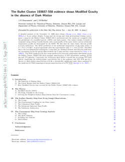 The Bullet Cluster 1E0657-558 evidence shows Modified Gravity in