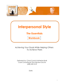 Interpersonal Style