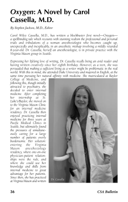 Oxygen: A Novel by Carol Cassella, MD