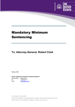 Mandatory Minimum Sentencing