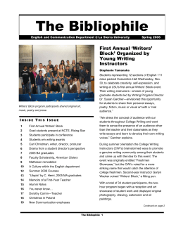 The Bibliophile - La Sierra University