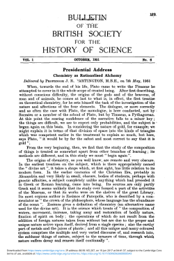 Chemistry as Rationalised Alchemy