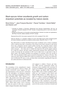 Full text (pdf format) - Boreal Environment Research