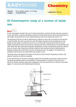 07 Potentiometric study of a mixture of halide ions