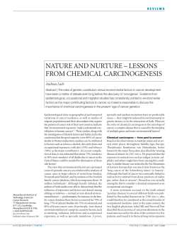 nature and nurture &ndash; lessons from chemical
