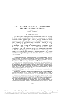 exploiting buyer power - American Antitrust Institute