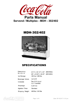 Servend / Multiplex MDH - 302/402 - Coca