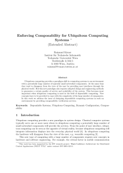 Enforcing Composability for Ubiquitous Computing Systems