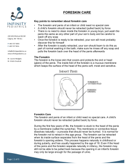 foreskin care - Infinity Pediatrics