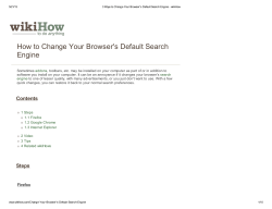 How to Change Your Browser`s Default Search Engine