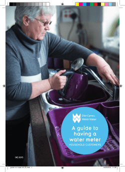 A guide to having a water meter