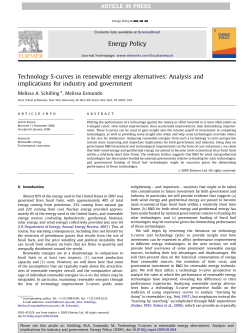 Technology S-curves in renewable energy alternatives