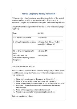 Year 11 Geography Holiday Homework