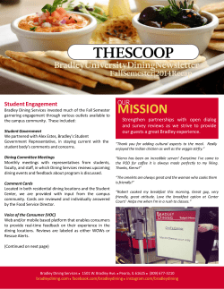 THESCOOP BradleyUniversityDiningNewsletter FallSemester
