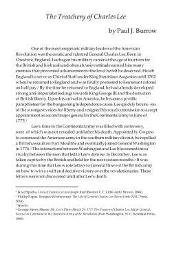 The Treachery of Charles Lee