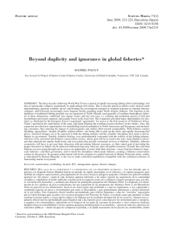 Beyond duplicity and ignorance in global fisheries*