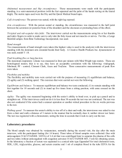 Pre-45 Wave 1 Biomarker