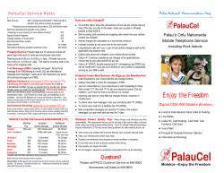 PalauCel Prepaid Service - Palau National Communications