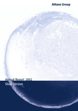 Short version Annual Report Allianz Group