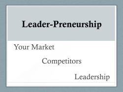 Leader-Preneurship