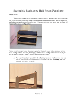 Stackable Residence Hall Room Furniture